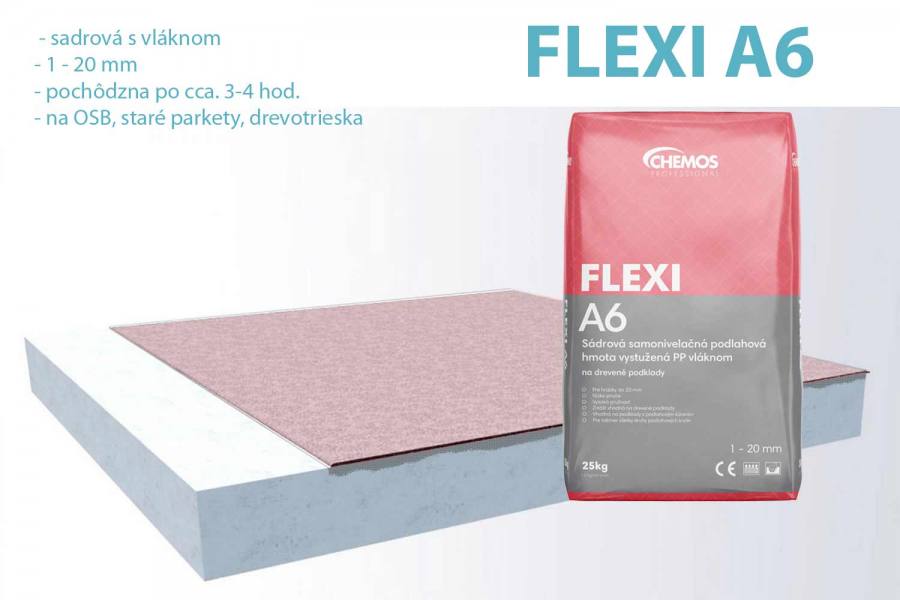 FLEXI A6 - nivelačka na drevené podklady