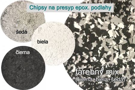 chipsy na presyp epoxidovej podlahy mix