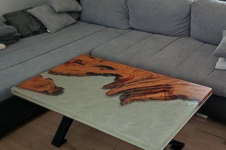 epoxidovy stol - drevo ceresna